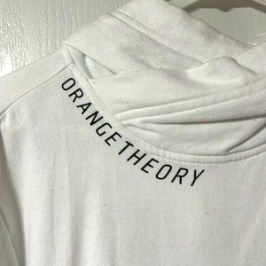Like New! Orangetheory White Hooded Sweatshirt. Size Small.